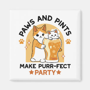 Imán Pinturas y pinturas de Fiesta para gatos de Oktobe