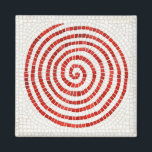 Imán PINWHEEL MOSAIC Square Magnet<br><div class="desc">Este diseño original de molinillo fue pintado a mano con acuarelas para parecerse a un mosaico de piedra. ** Si quieres transferir este diseño a otro tipo de producto, forma o tamaño, por favor revisa mi tienda primero para ver si ya he hecho uno, porque me he encontrado con él...</div>