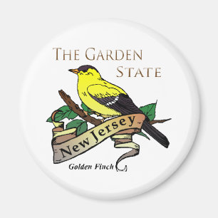 Imán Pinzón de oro del estado jardín de New Jersey