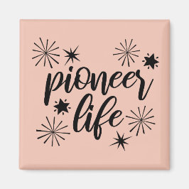 Imán Pioneer Life Sparkly Calligraphy