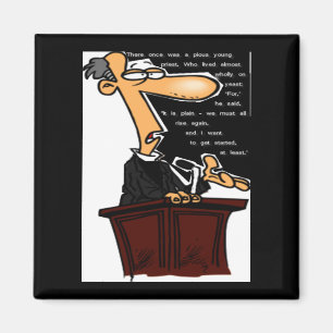 Imán Pious Priest Limerick-divertido