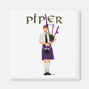 Imán PIPER Cuadro Púrpura