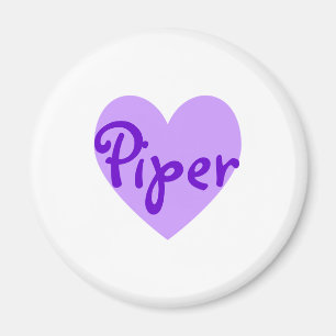 Imán Piper en morado