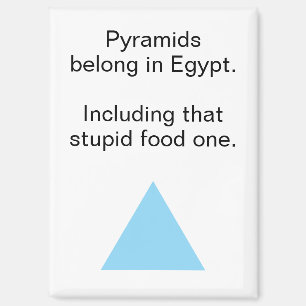 Imán Pirámide Alimenticia Irreverente Nevera Egipto
