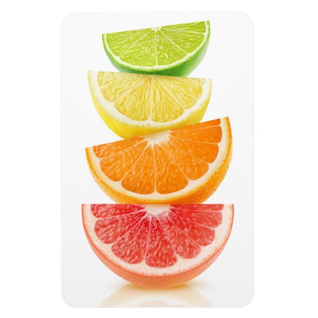 Imán Pirámide de rodajas de cítricos (Vertical)