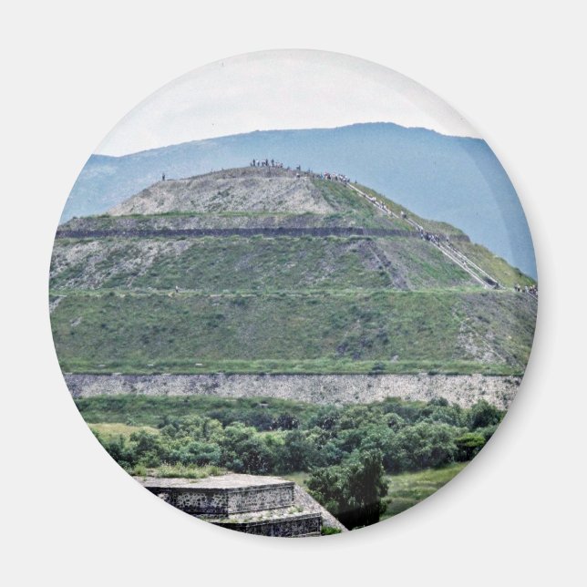 Imán Pirámide Del Sol En Las Ruinas De Teotihuacan, Cer (Frente)