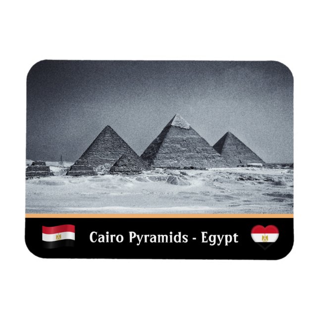 Imán Pirámides egipcias y El Cairo - Antiguo Egipto/UNE (Horizontal)