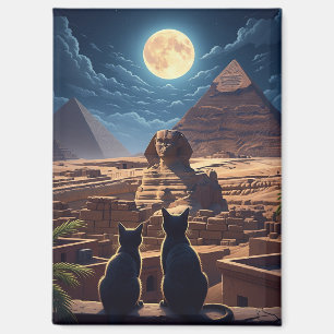 Imán Pirámides esfinges de Egipto de gatos de Giza