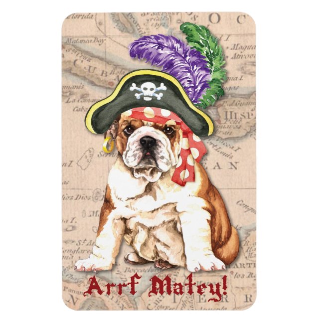 Imán Pirata bulldog (Vertical)
