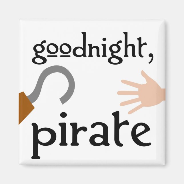 Imán pirata de buenas noches (Frente)