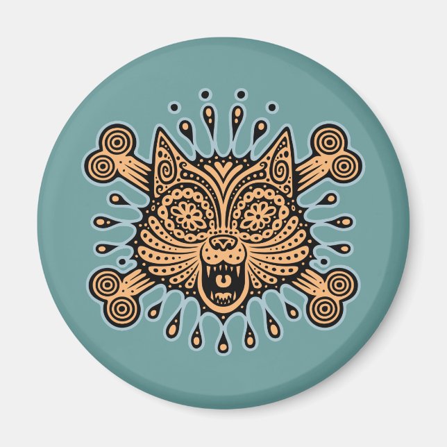 Imán Pirata de gato azucarero (Frente)