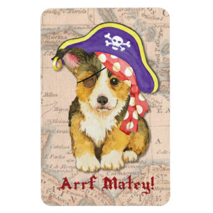 Imán Pirata del Corgi Galés del Pembroke