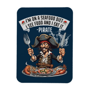 Imán Pirata - Estoy en una dieta de mariscos. Veo La Co