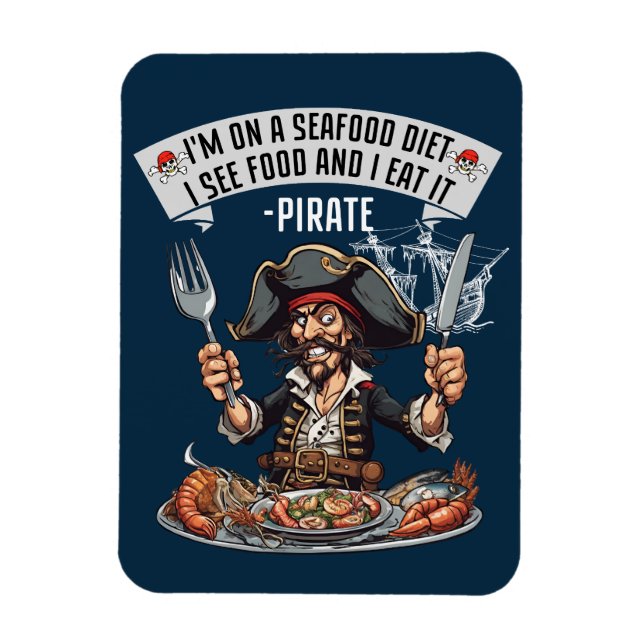 Imán Pirata - Estoy en una dieta de mariscos. Veo La Co (Vertical)