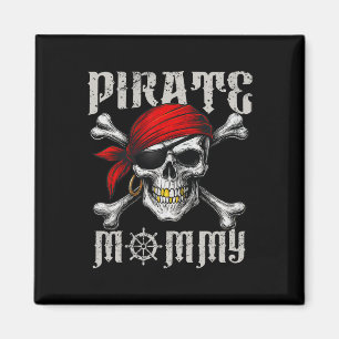 Imán Pirata Mami Jolly Roger Bandera Y Crusanos De Cala