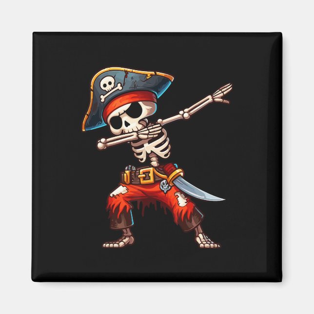 Imán Pirata pirata de niños de Halloween (Frente)