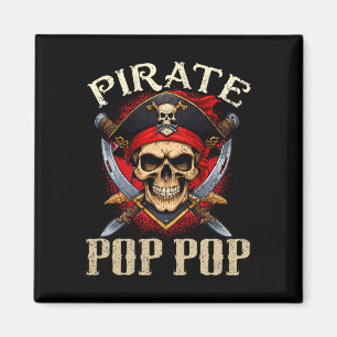 Imán Pirata Pop Skull Jolly Roger Halloween Pirate