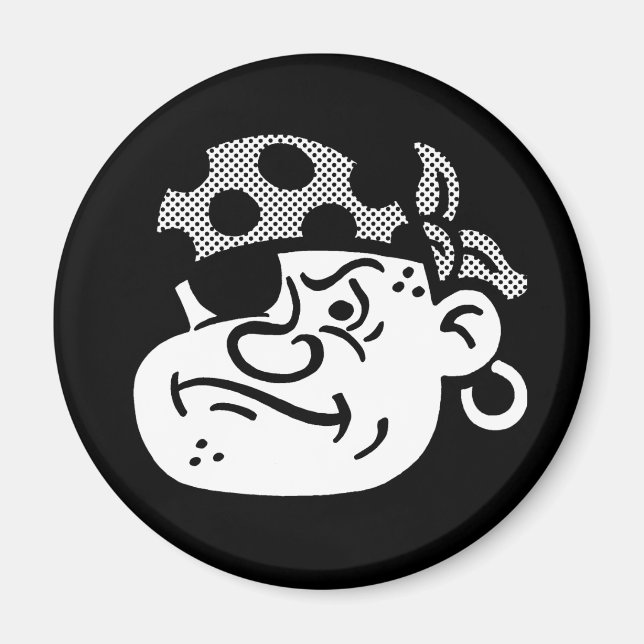 Imán Pirata retro (Frente)