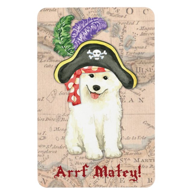 Imán Pirata Samoyed (Vertical)
