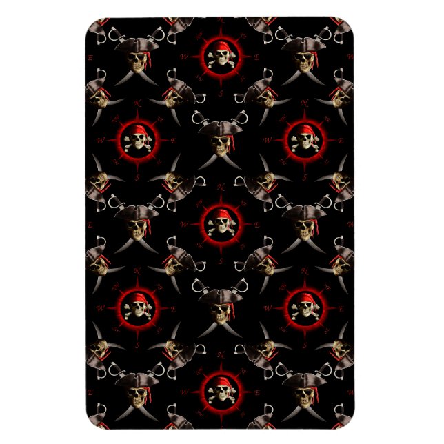 Imán Pirata Skulls (Vertical)