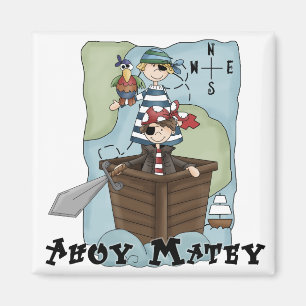 Imán Piratas Ahoy Tshirs y regalos