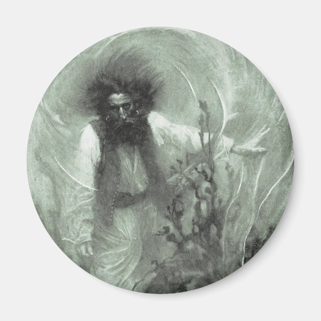 Imán Piratas de época, capitán Goldsack por Howard Pyle (Frente)