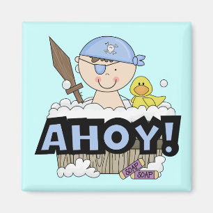 Imán Piratas de la bañera - camisetas y regalos