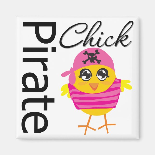 Imán Pirate Chick (Frente)