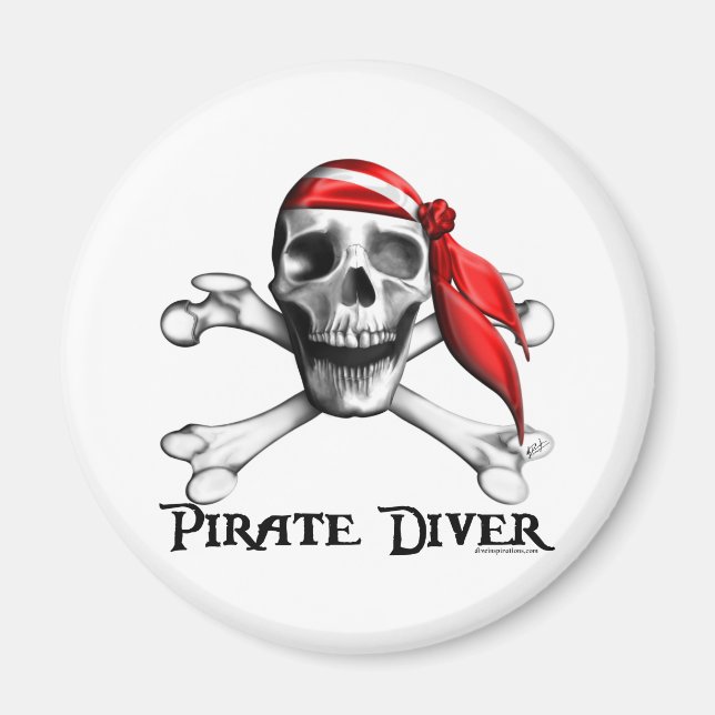 Imán Pirate Diver Magnet (Frente)