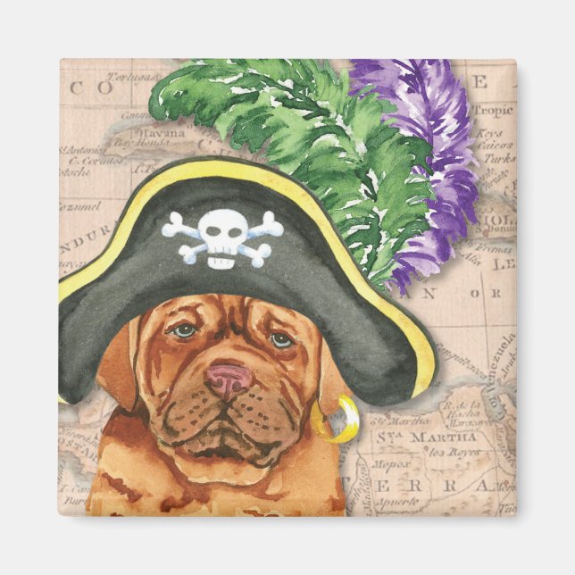 Imán Pirate Dogue de Bordeaux Magnet (Frente)