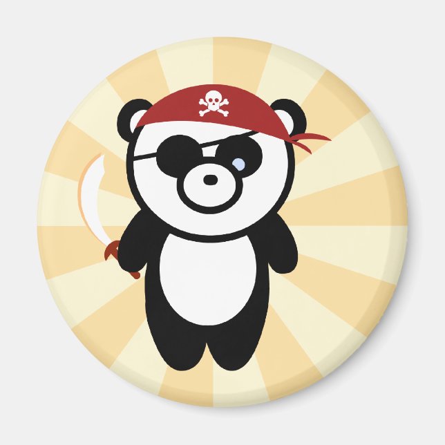 Imán Pirate Panda Magnet (Frente)