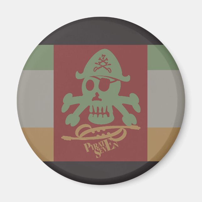IMÁN PIRATE SEVEN SKULL BY MASANSER PIXELAT (Frente)