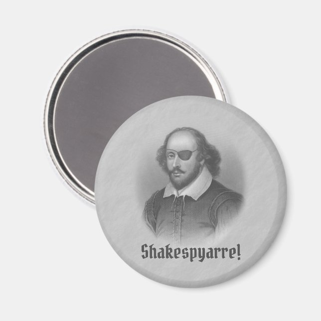 Imán Pirate Shakespeare (Anverso/Reverso)