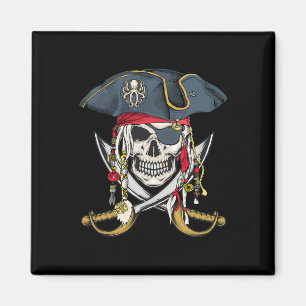 Imán Pirate Skull Halloween Niños Chicas Niños adolesce