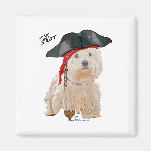 Imán Pirate Westie (Frente)