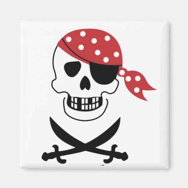 Imán Pirates Skull Magnet (Frente)