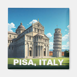 Imán Pisa Italia Viaje Piazza dei Miracoli