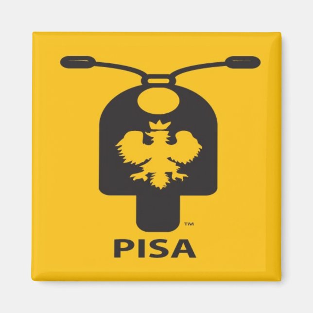 Imán Pisa Scooter Magnet (Frente)