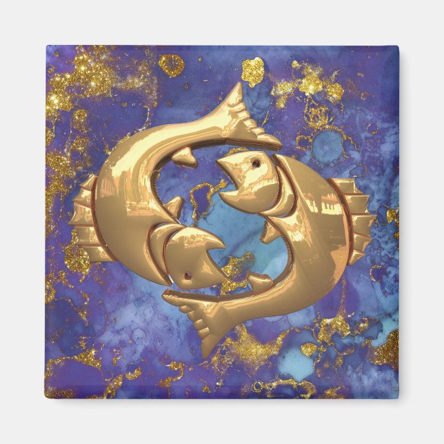 Imán Pisces Astrology Magnet (Frente)