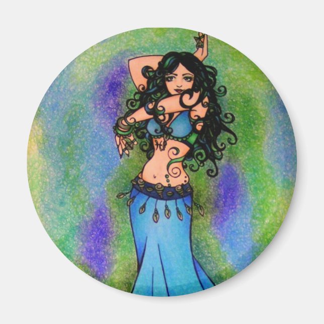Imán Pisces Belly Dancer Art (Frente)