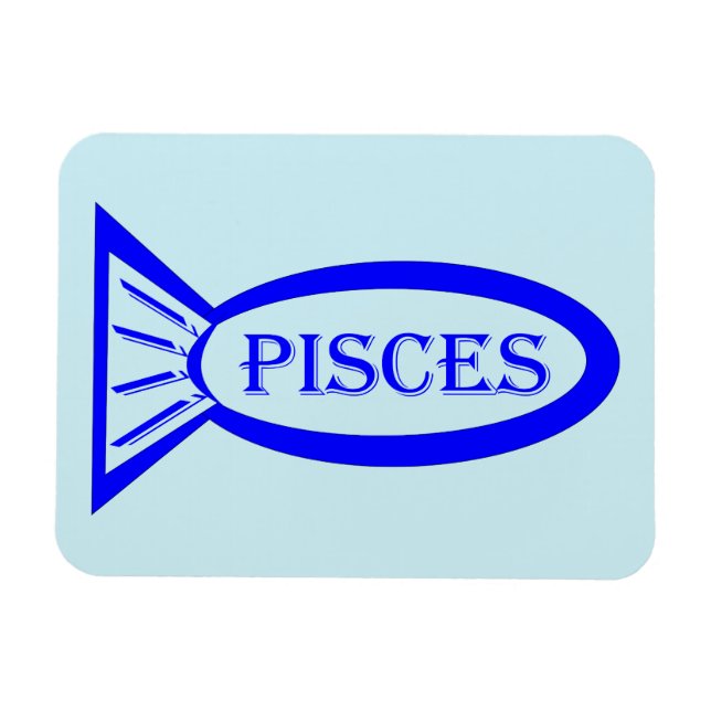 Imán Pisces Star Sign Fish Magnet (Horizontal)