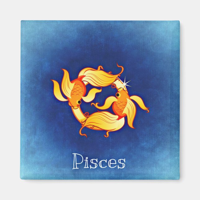 Imán pisces zodiac imnet (Frente)