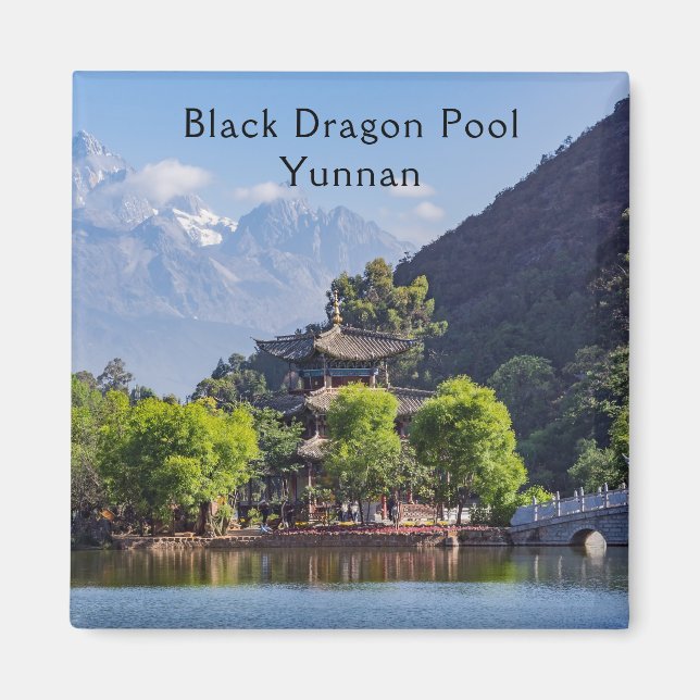 Imán Piscina de dragones negros - Yunnan, China (Frente)
