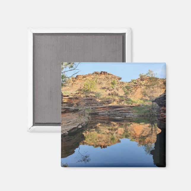 Imán Piscina de rocas del Outback (Anverso/Reverso)