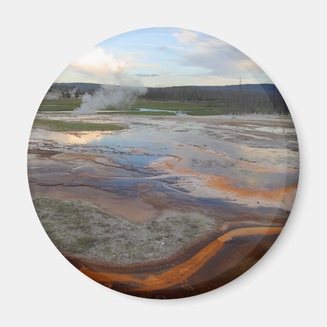 Imán Piscinas Termales de Yellowstone (Frente)