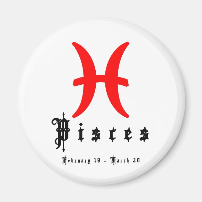Imán Piscis, 19 de febrero - 20 de marzo (Frente)