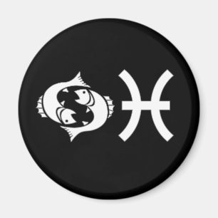 Imán Piscis con símbolo