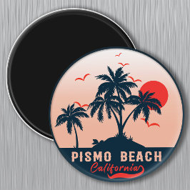 Imán Pismo Beach California Sunset Vacations Souvenirs 