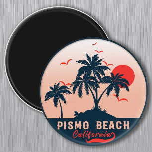 Imán Pismo Beach California Sunset Vacations Souvenirs