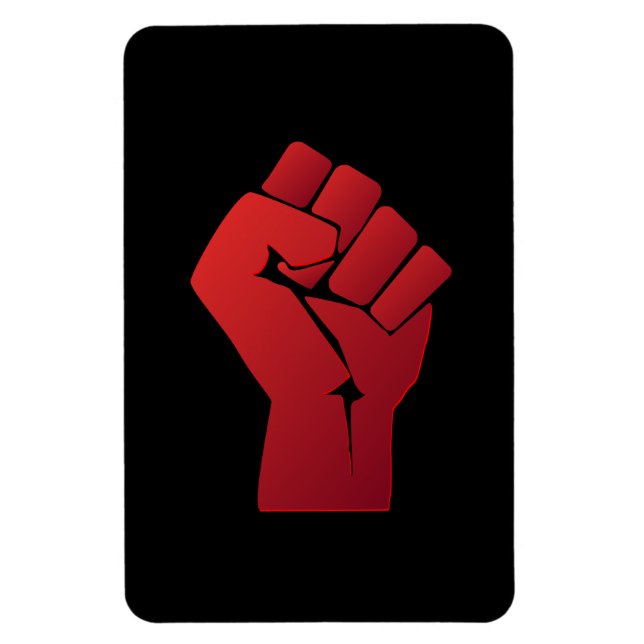 Imán Piso de degradado rojo elevado (Vertical)
